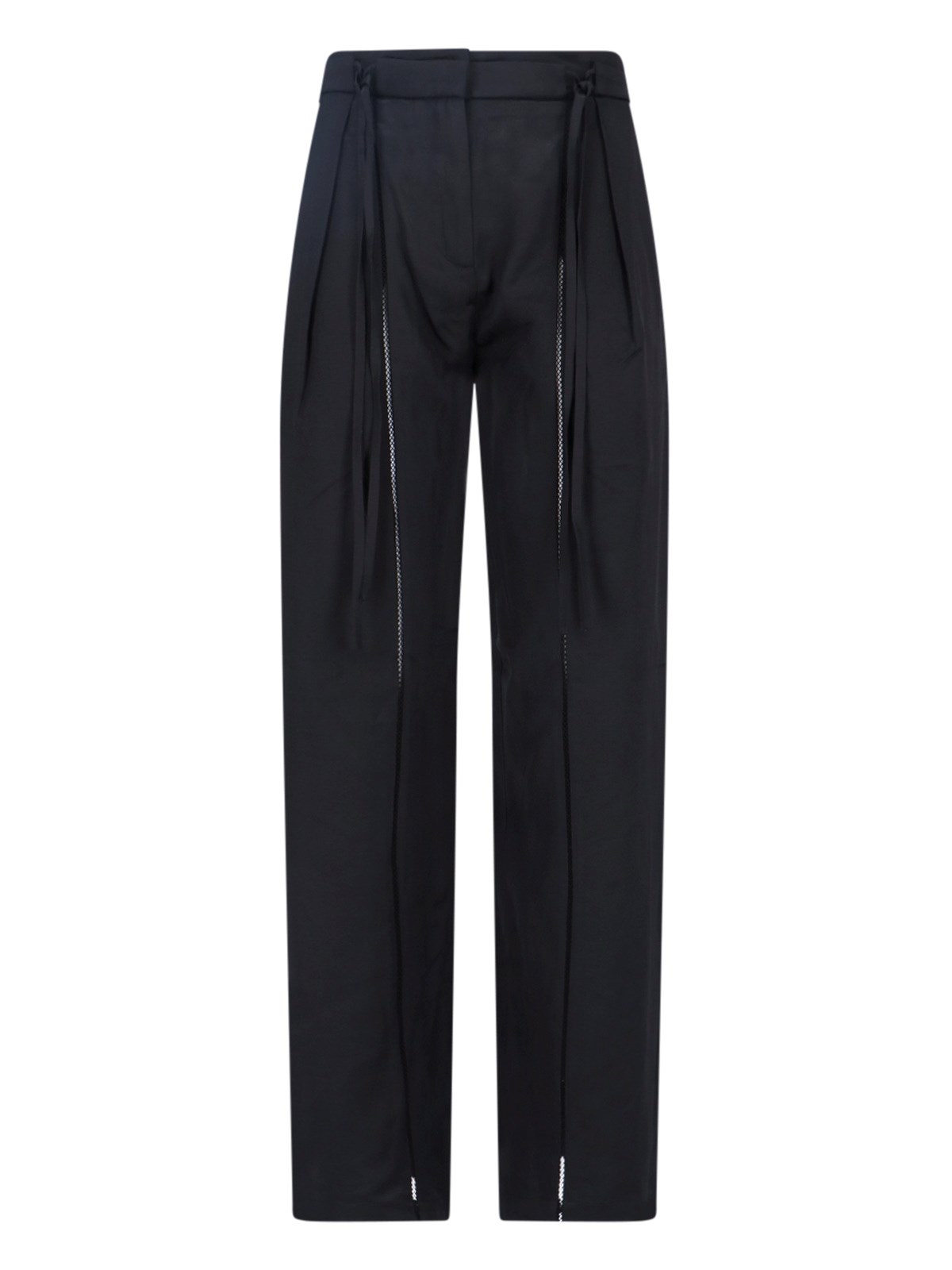 Shop Eudon Choi Zip Detail Trousers In Black  