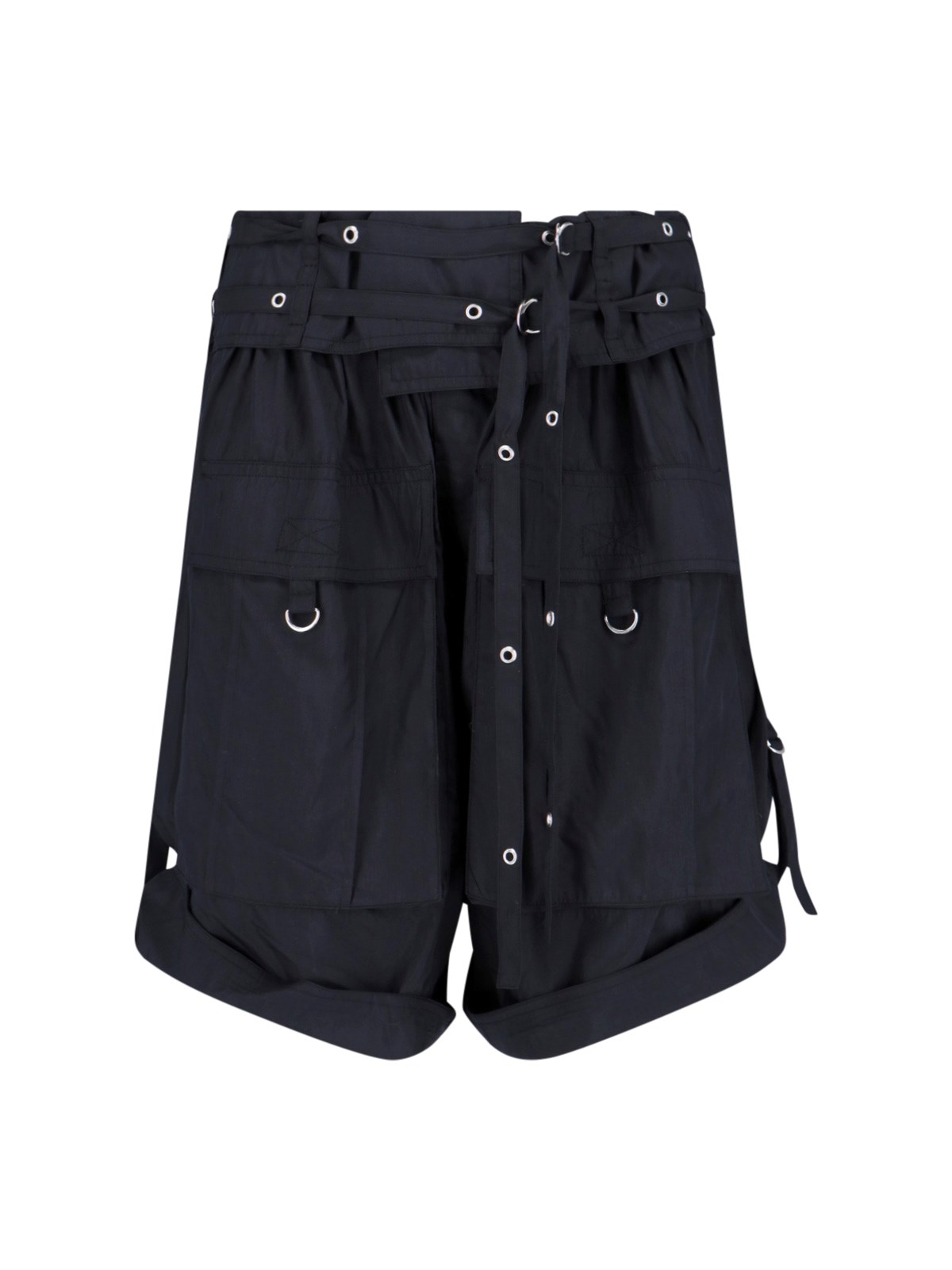 Shop Isabel Marant 'heidi' Cargo Shorts In Black  