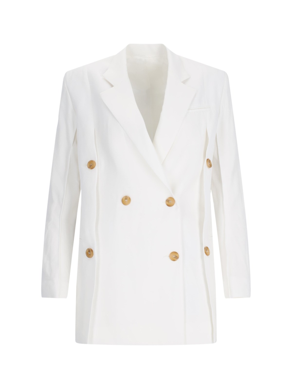 Shop Eudon Choi 'beatrice' Double-breasted Blazer In White