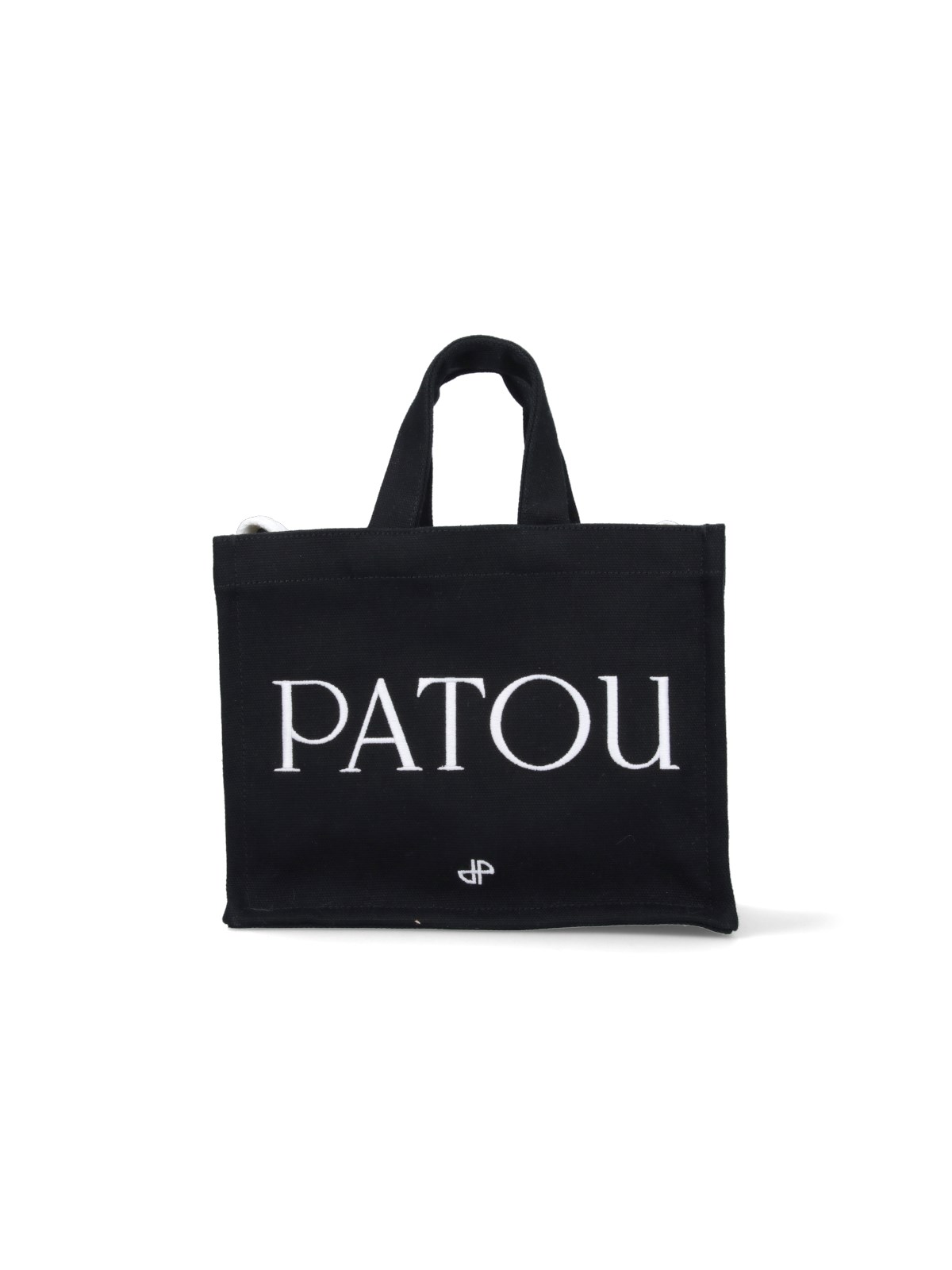 Patou Tote Bag With Logo Print In Black  