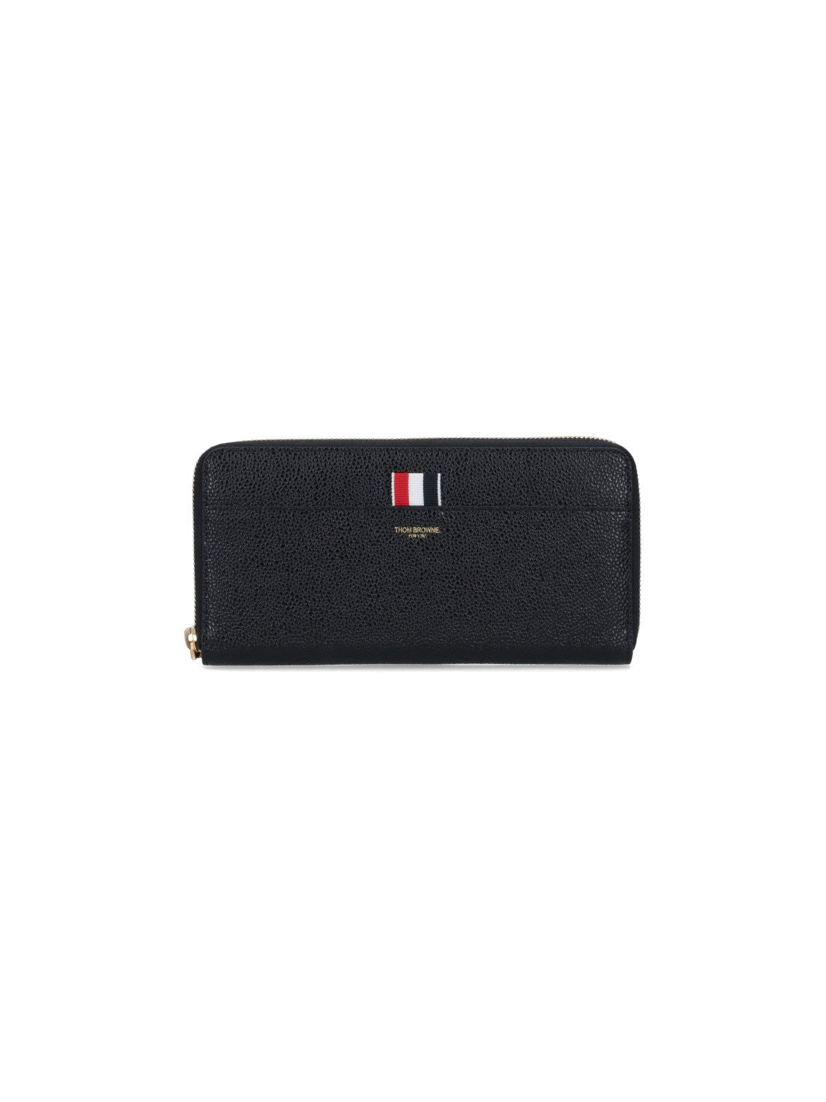 Shop Thom Browne Zip-around Wallet In Black  