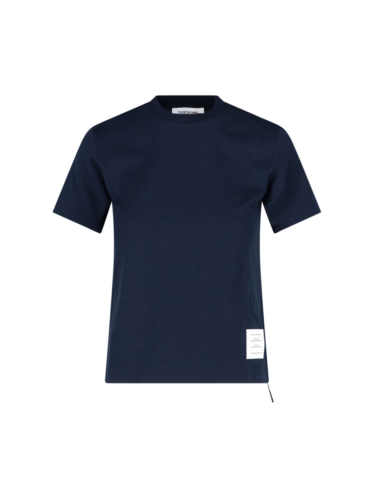 Shop Thom Browne Tricolour Back Detail T-shirt In Blue