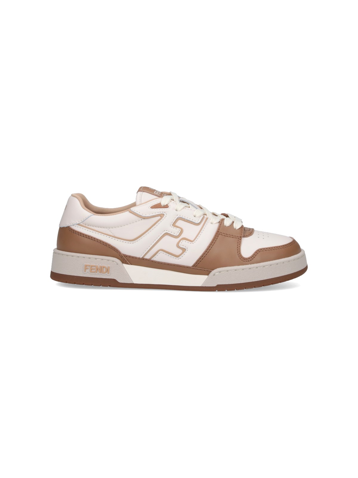 Shop Fendi 'match' Low-top Sneakers In Cream