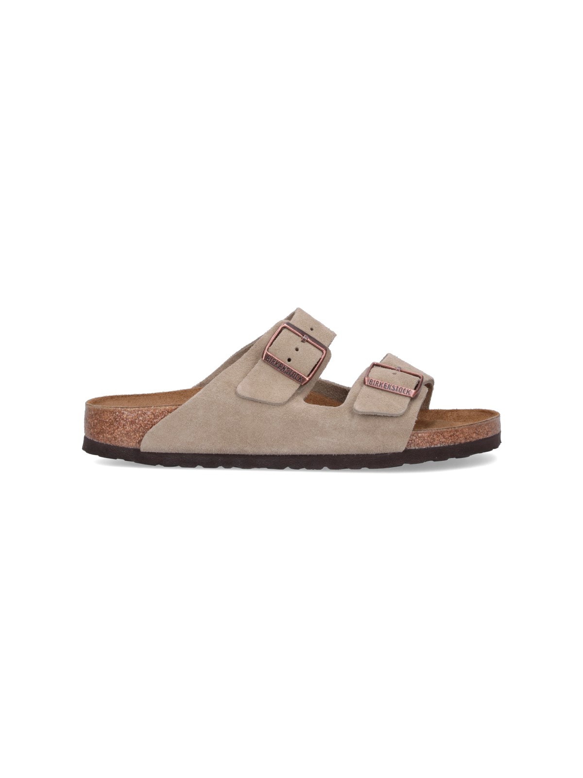Shop Birkenstock "arizona" Sandals In Taupe