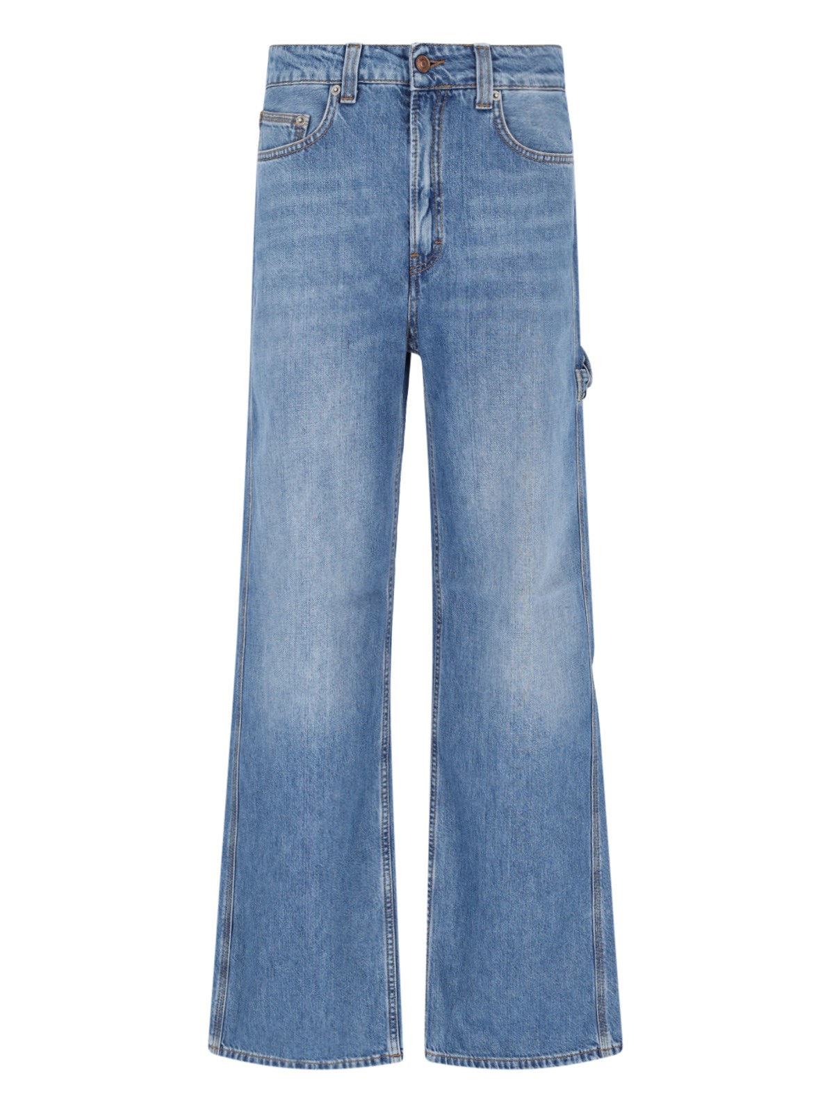 Shop Haikure Wide Leg Jeans In Blue