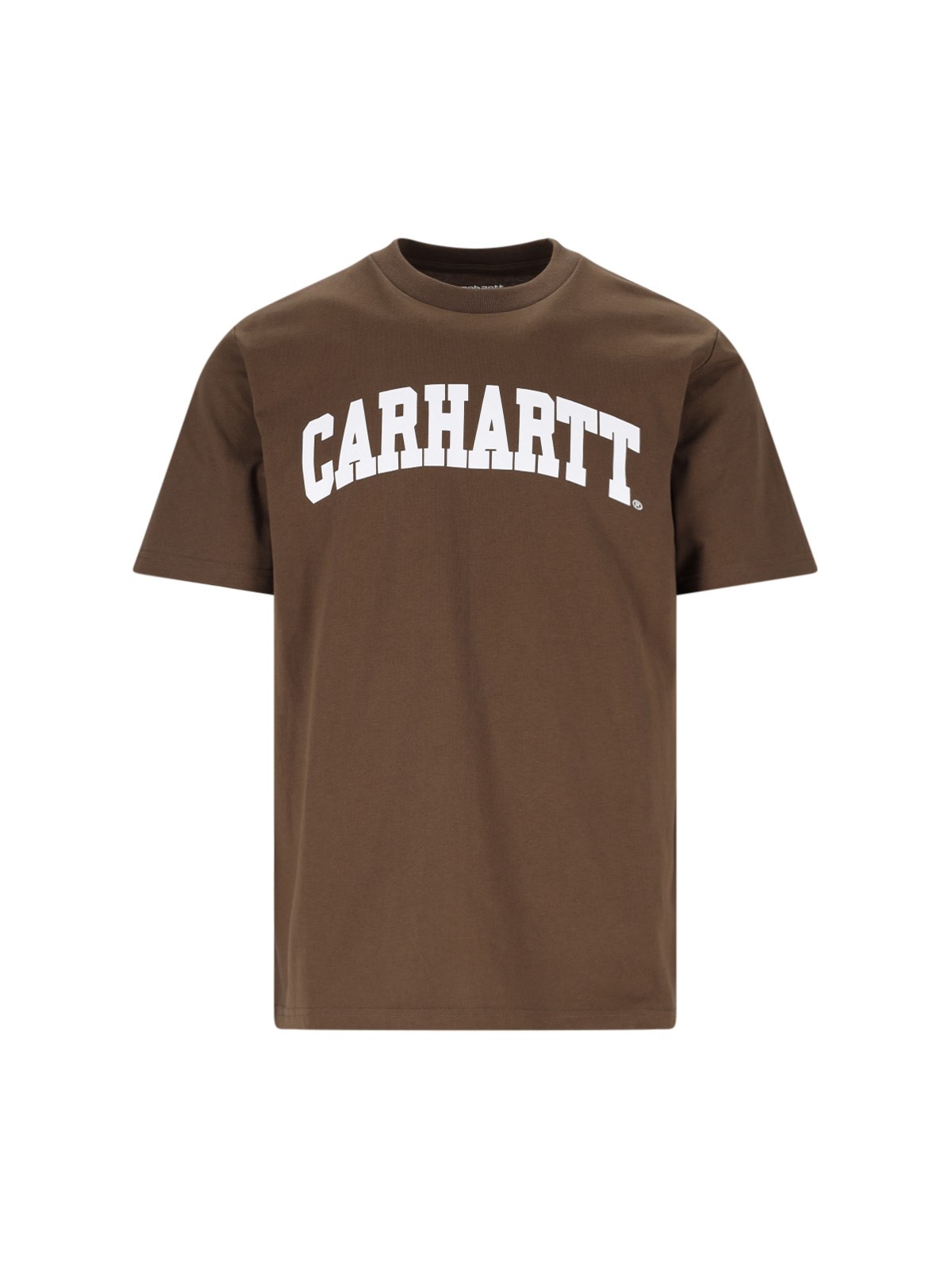Shop Carhartt 's/s University' T-shirt In Brown