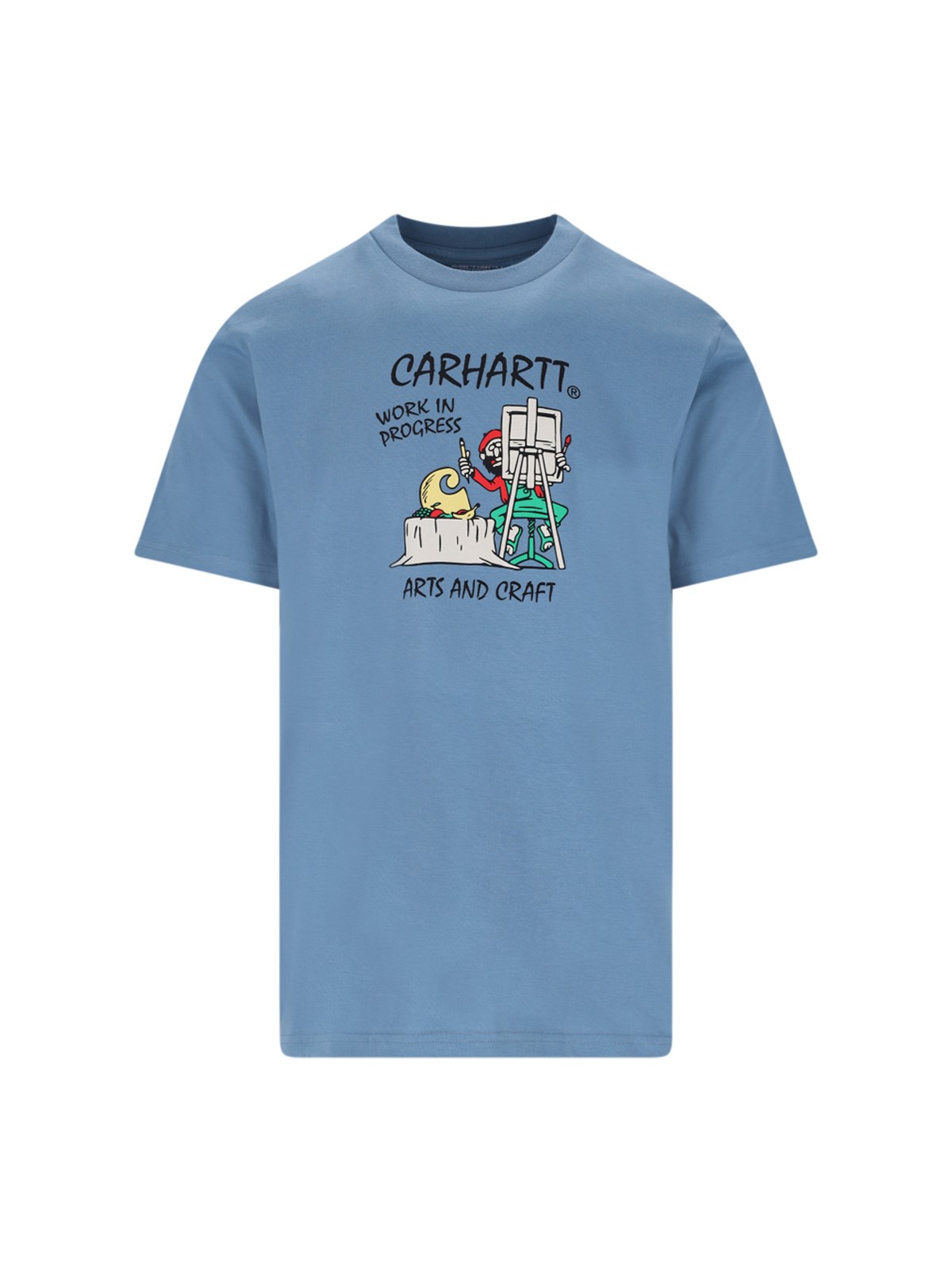 Shop Carhartt 's/s Art Supply' T-shirt In Light Blue