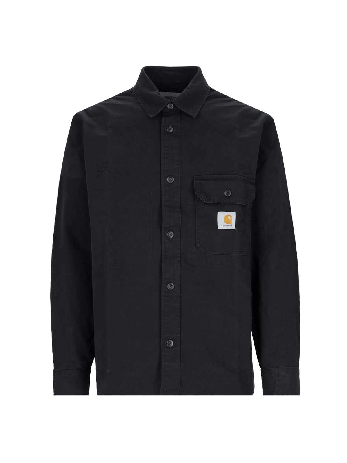 Shop Carhartt 'reno' Shirt Jacket In Black  