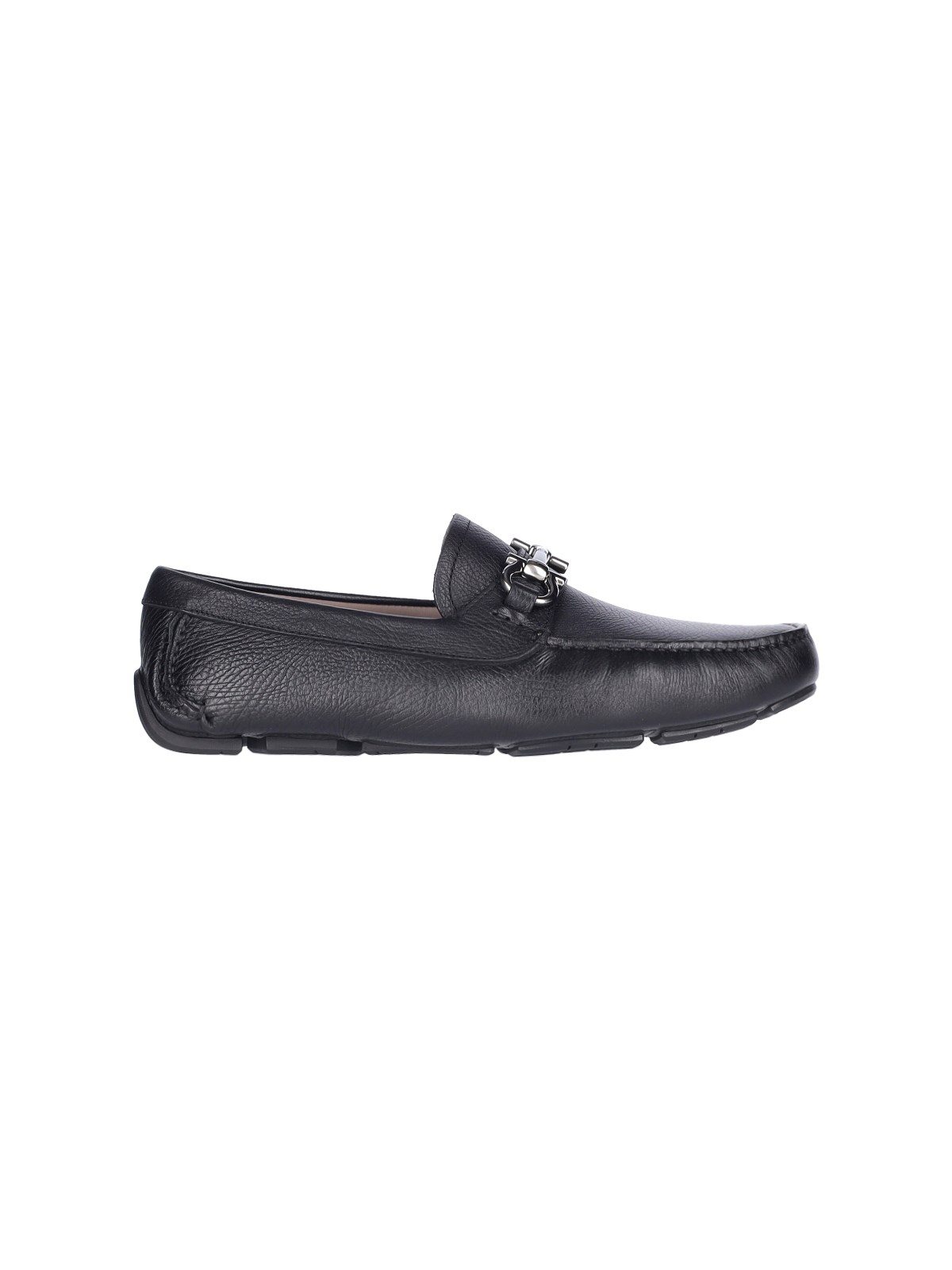 Shop Ferragamo Loafers "gancini" In Black  