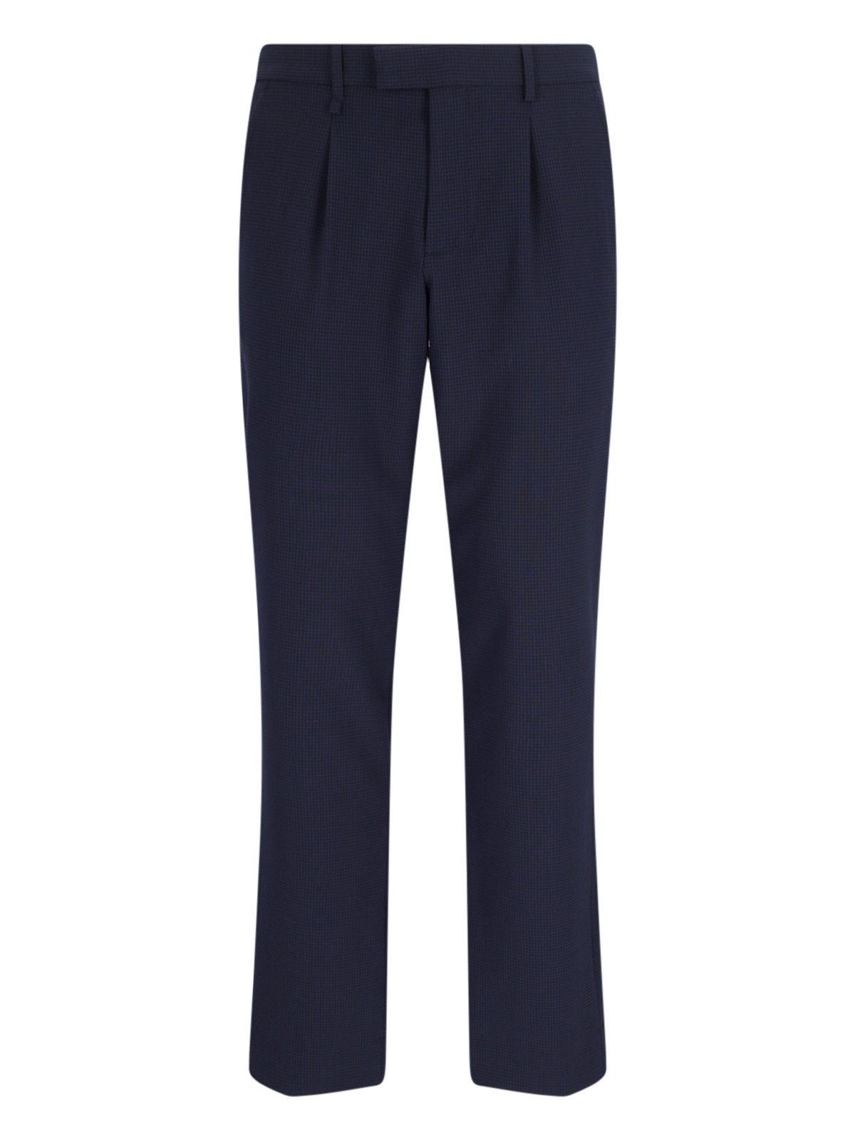 Paul Smith Check Pants In Blue