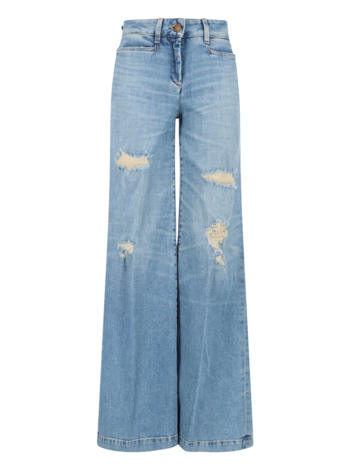 Shop Seafarer Palazzo Trousers In Blue