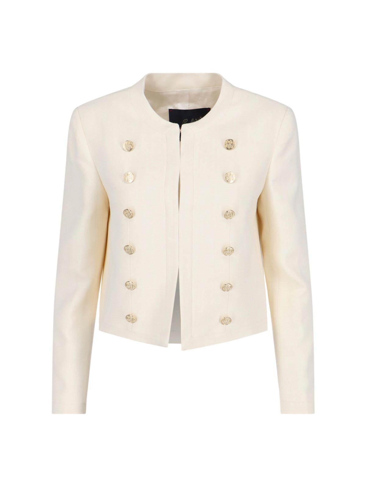 Shop Seafarer Button Detail Jacket In Cream