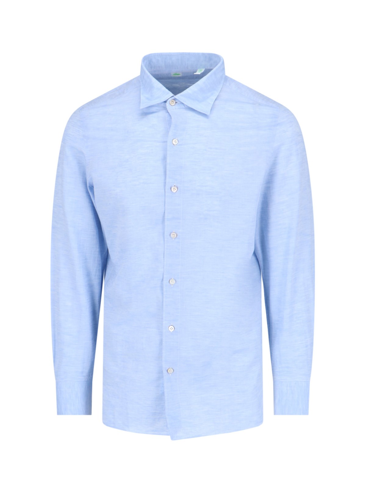 Shop Finamore 1925 Basic Shirt In Light Blue