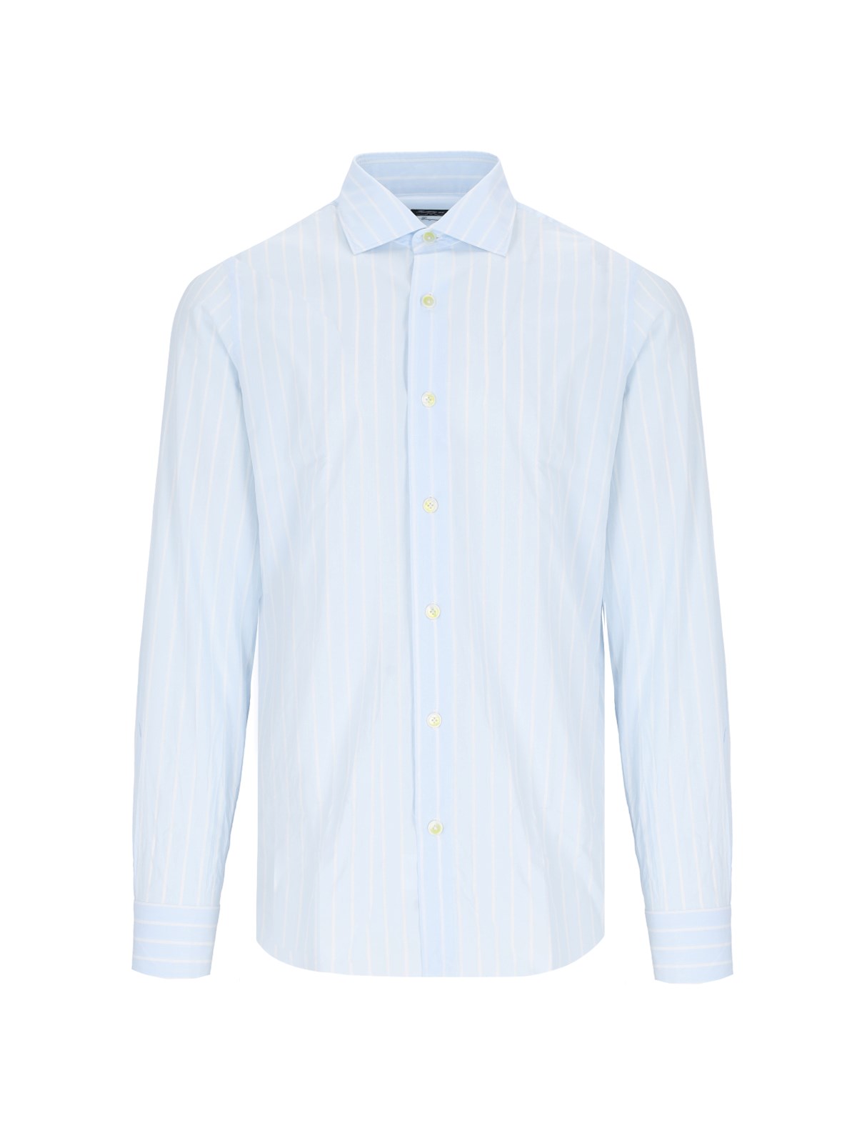 Shop Finamore 1925 'milano' Classic Shirt In Light Blue