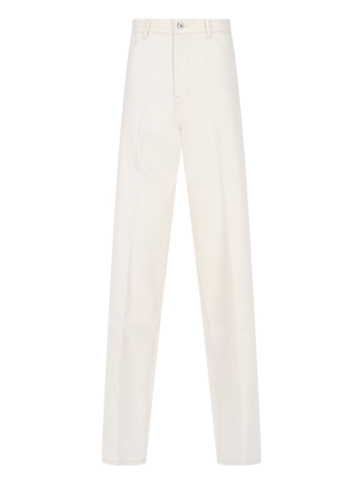 Shop Setchu Straight Jeans In Cream