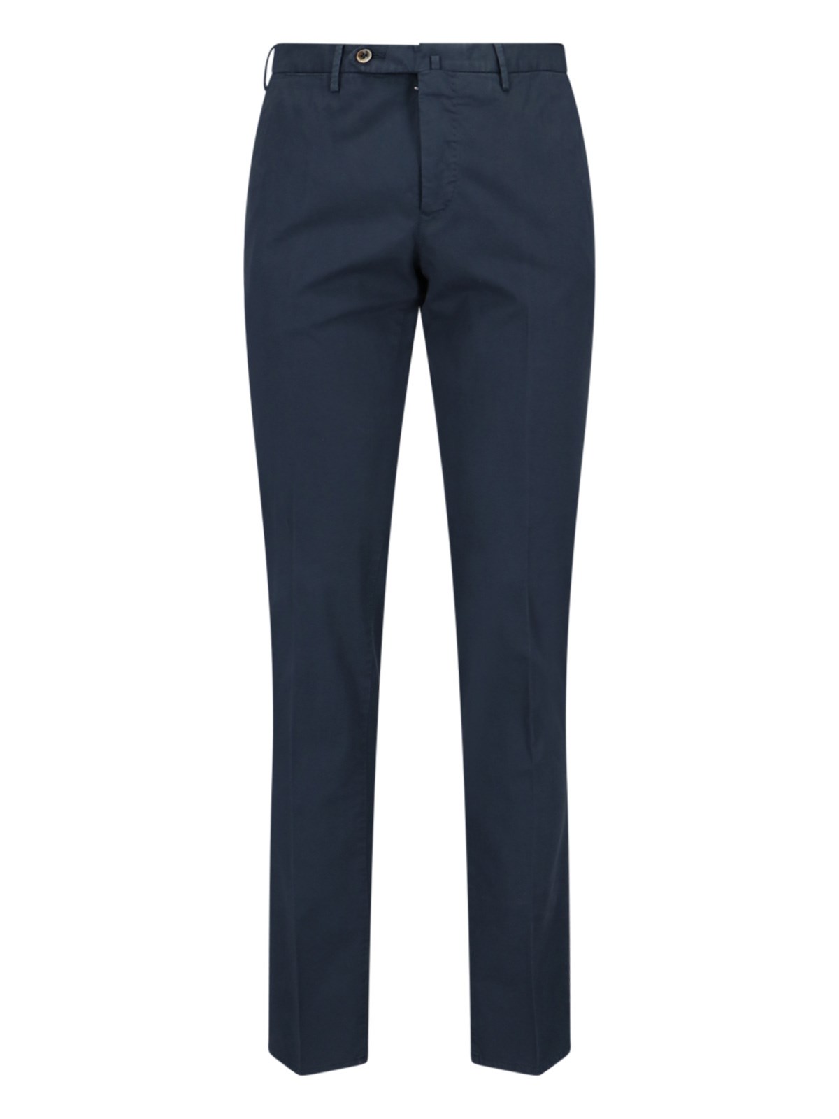 Shop Pt Torino Straight Trousers In Blue