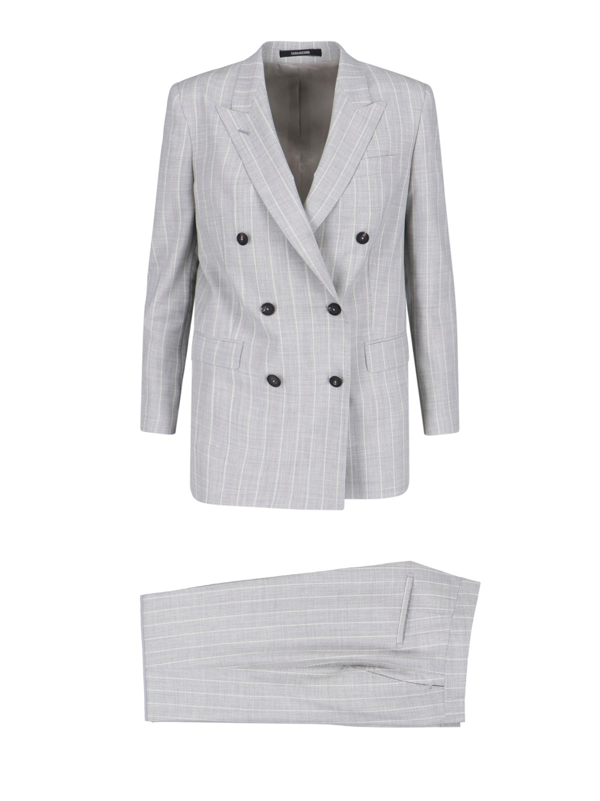 Tagliatore Double-breasted Suit In Grey