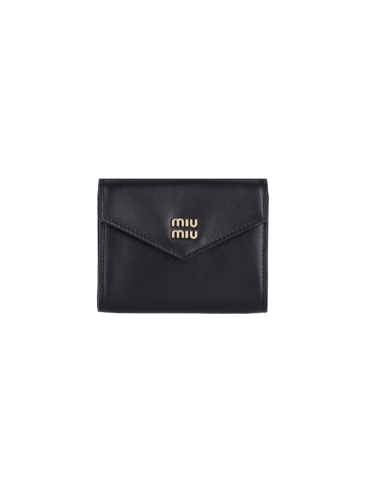 Shop Miu Miu Wallet With Shoulder Strap In Black  