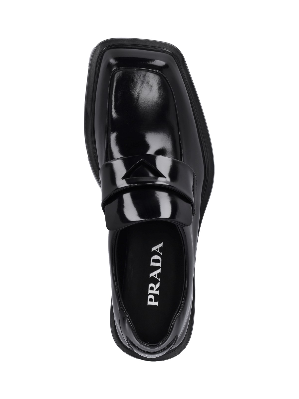 Prada Brushed leather loafers available on SUGAR - 155619
