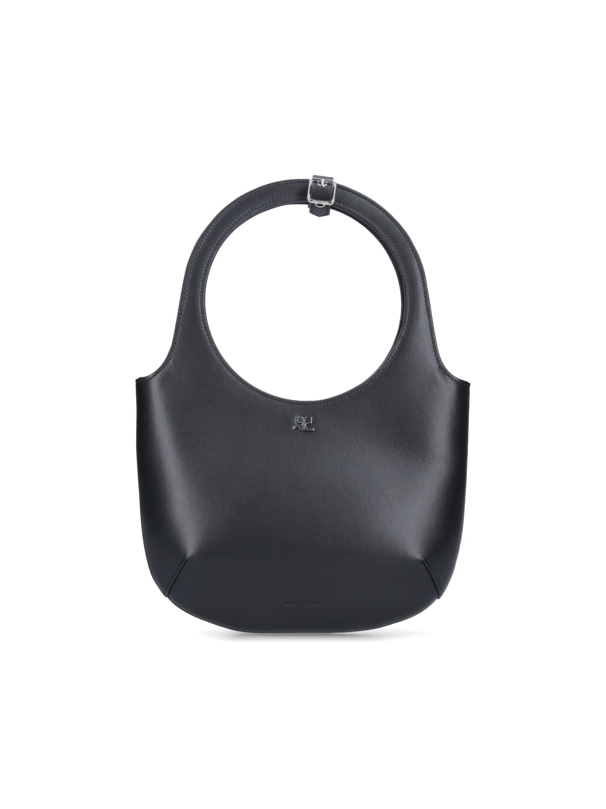 Shop Courrèges 'holy' Handbag In Black  