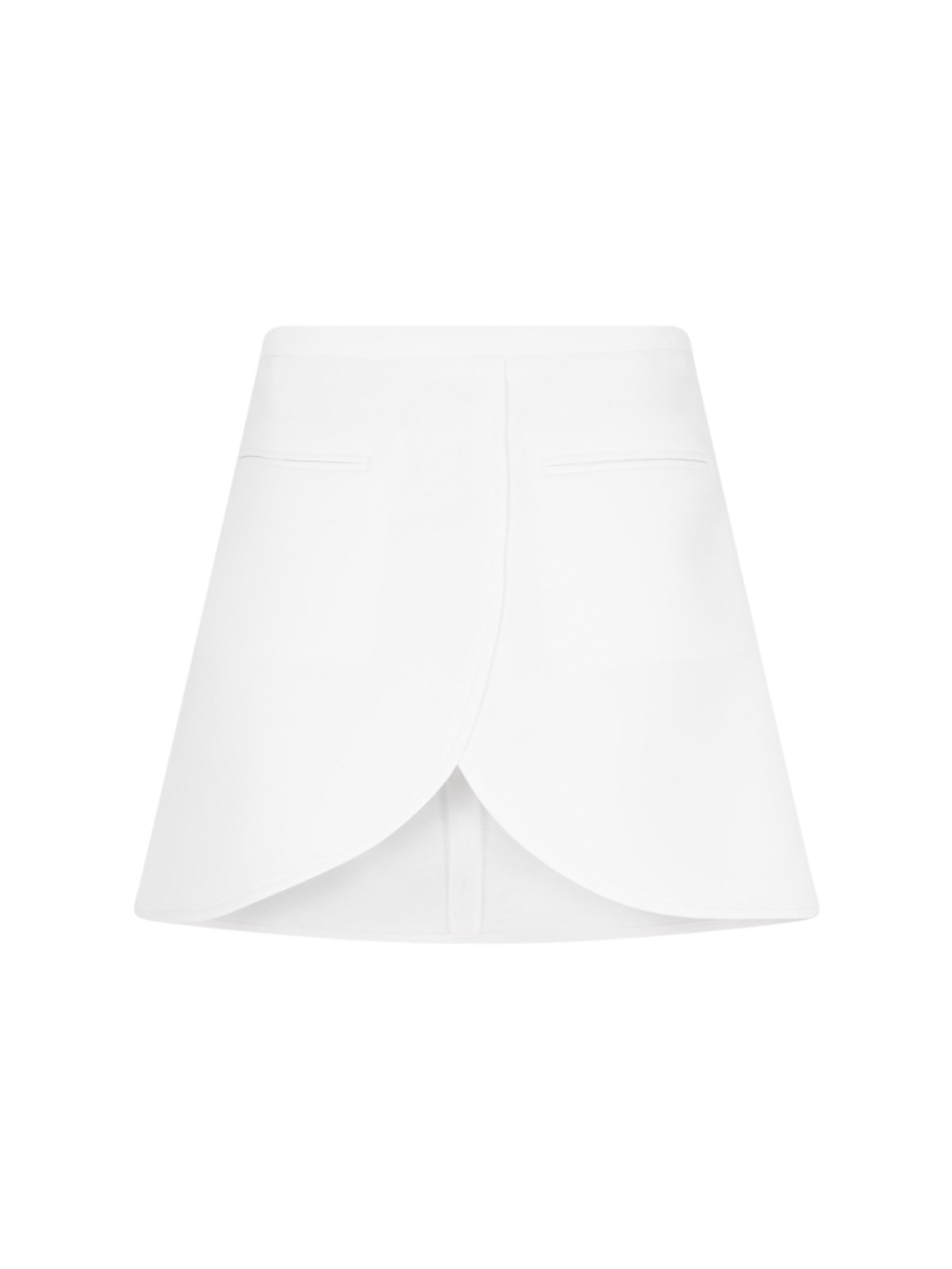 Courrèges Courreges Woman Mini Skirt White Size 8 Polyester, Acetate In White