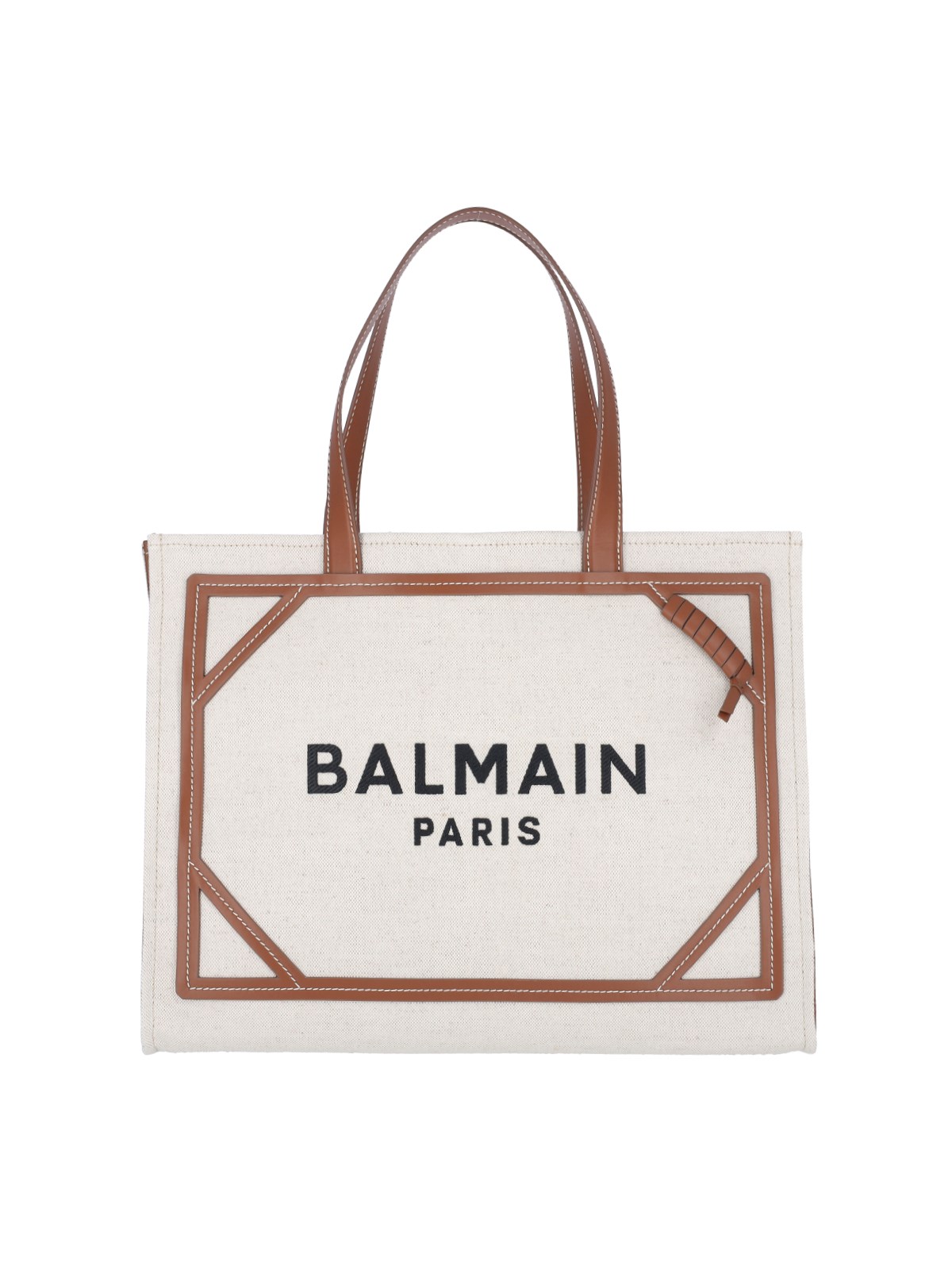Shop Balmain 'b-army' Tote Bag In Beige