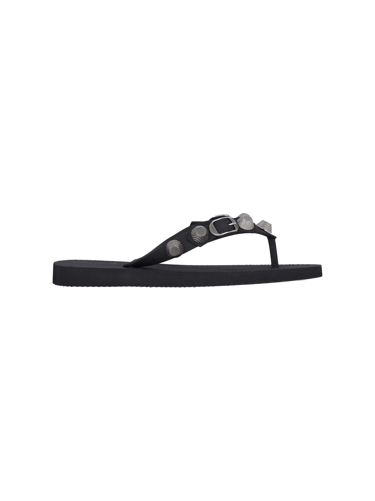 Shop Balenciaga Thong Sandals "cagole" In Black  