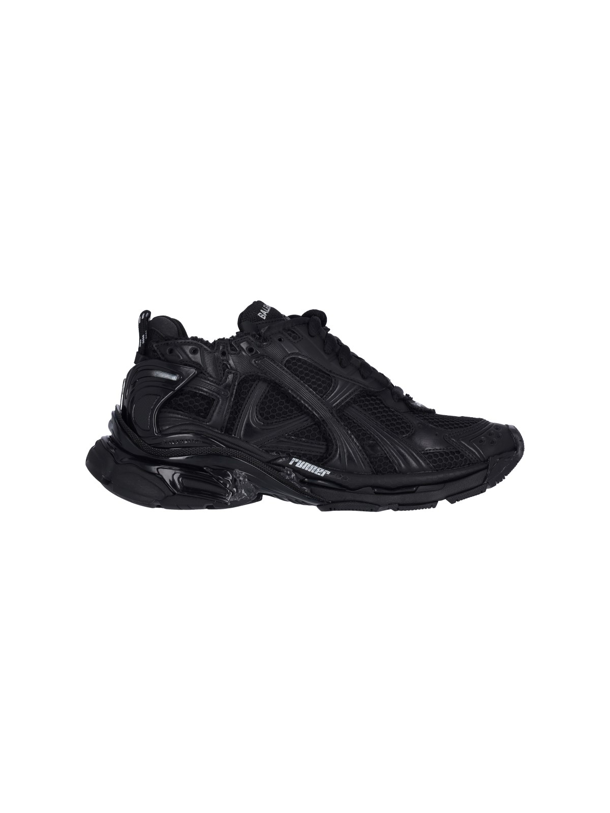 Shop Balenciaga "runner" Sneakers In Black  