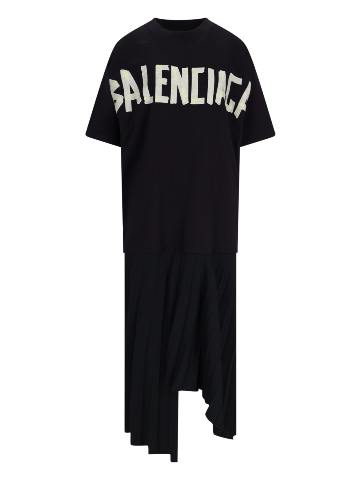 Shop Balenciaga Draped Maxi Dress In Black  