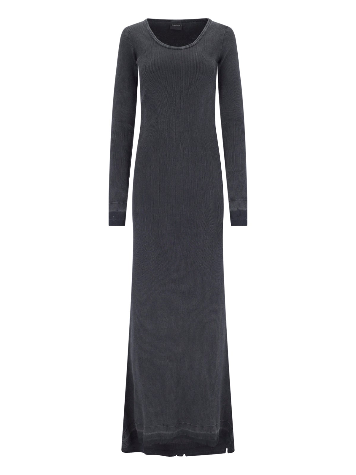 Shop Balenciaga Maxi Lingerie Dress In Black  