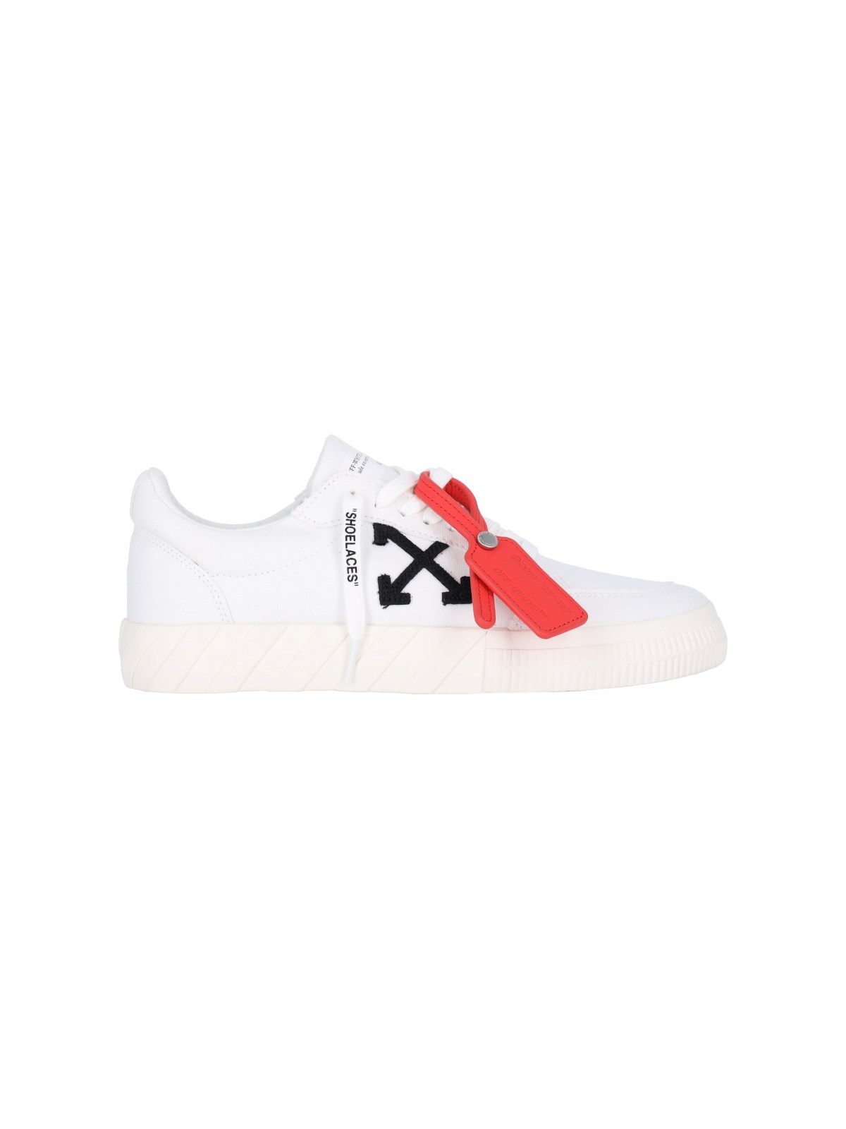 Off-white "vulcanized" Low Trainers In White