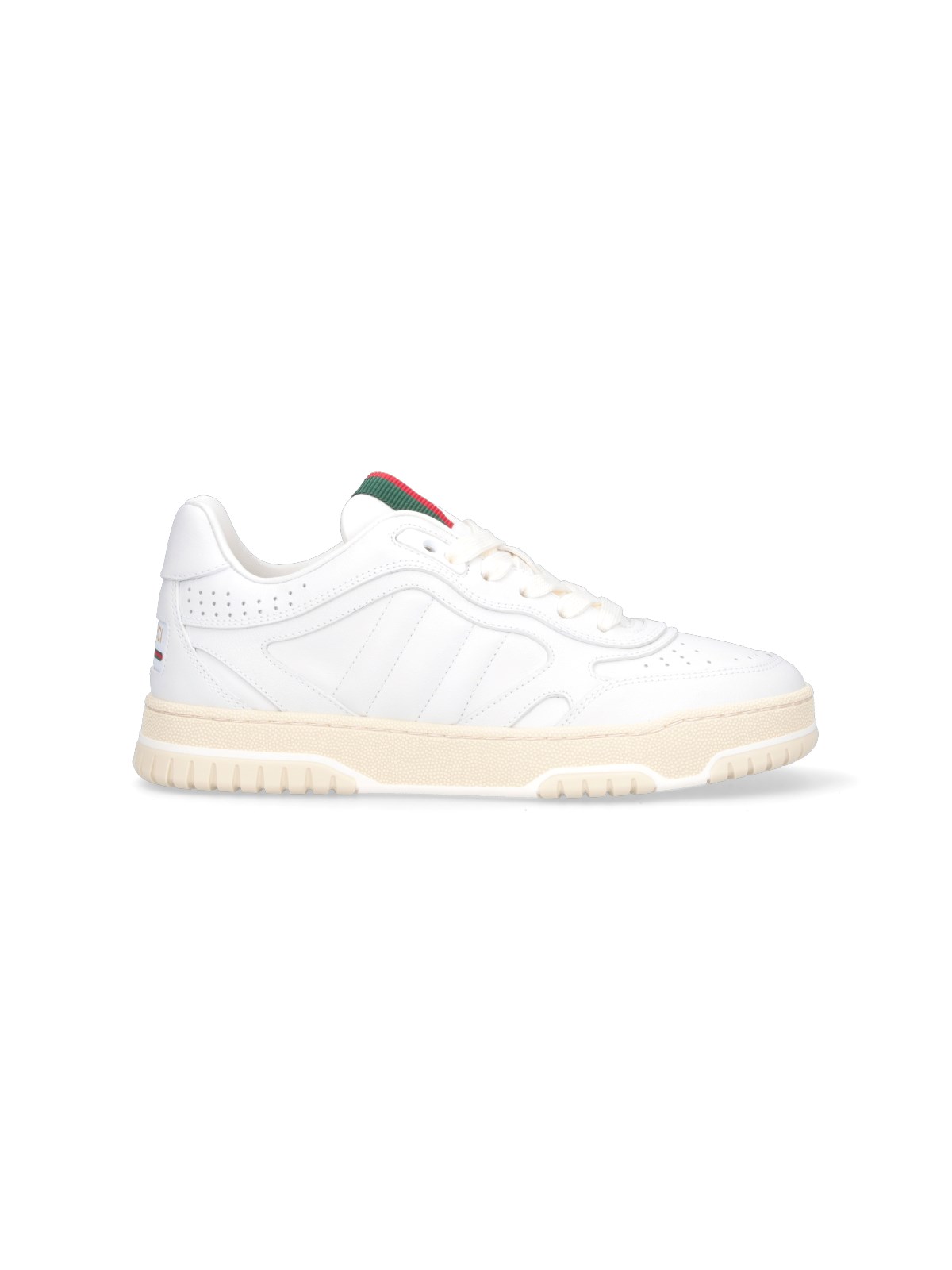 Shop Gucci "re-web" Sneakers In White