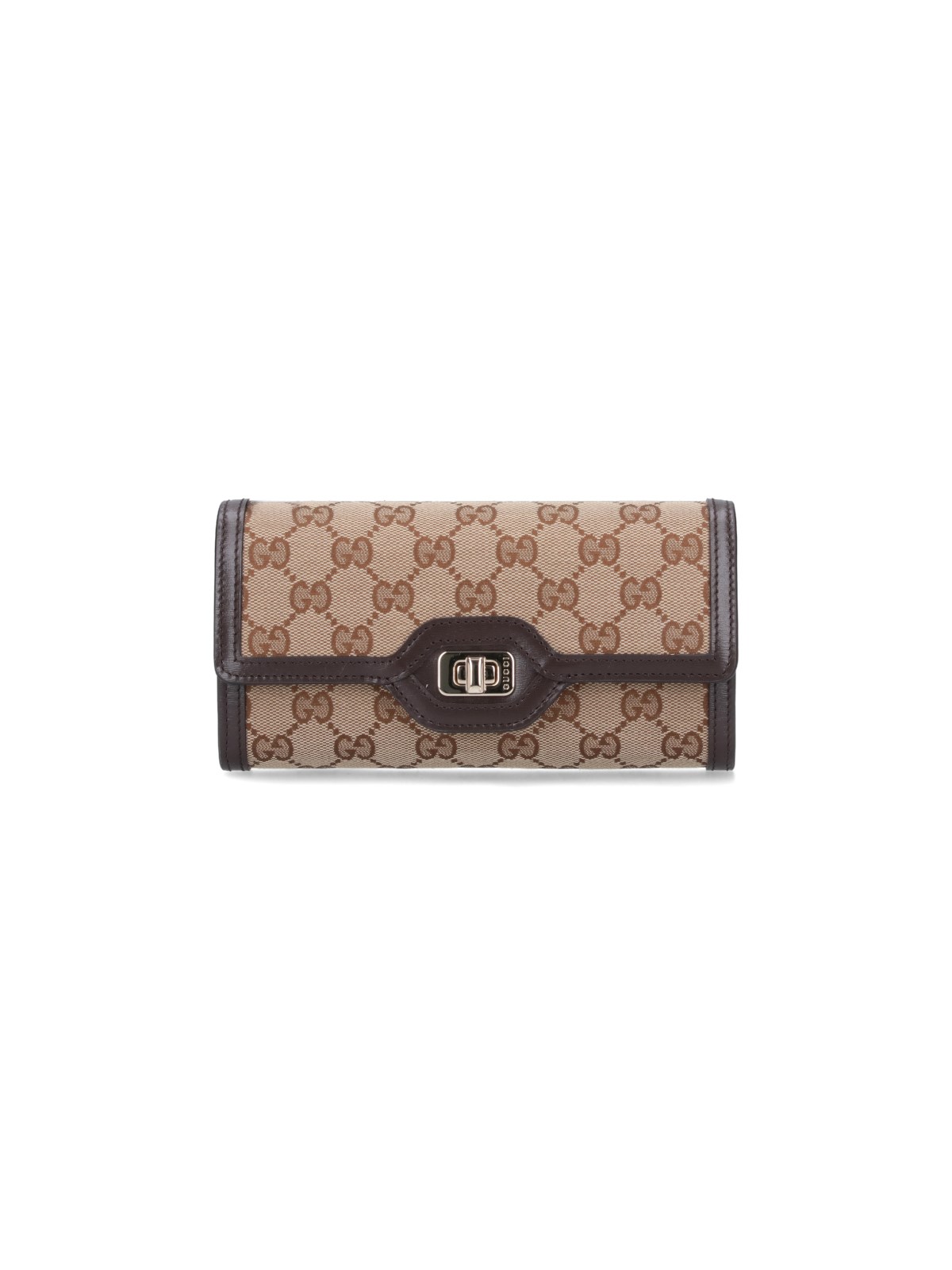 Shop Gucci Luce" Wallet In Brown