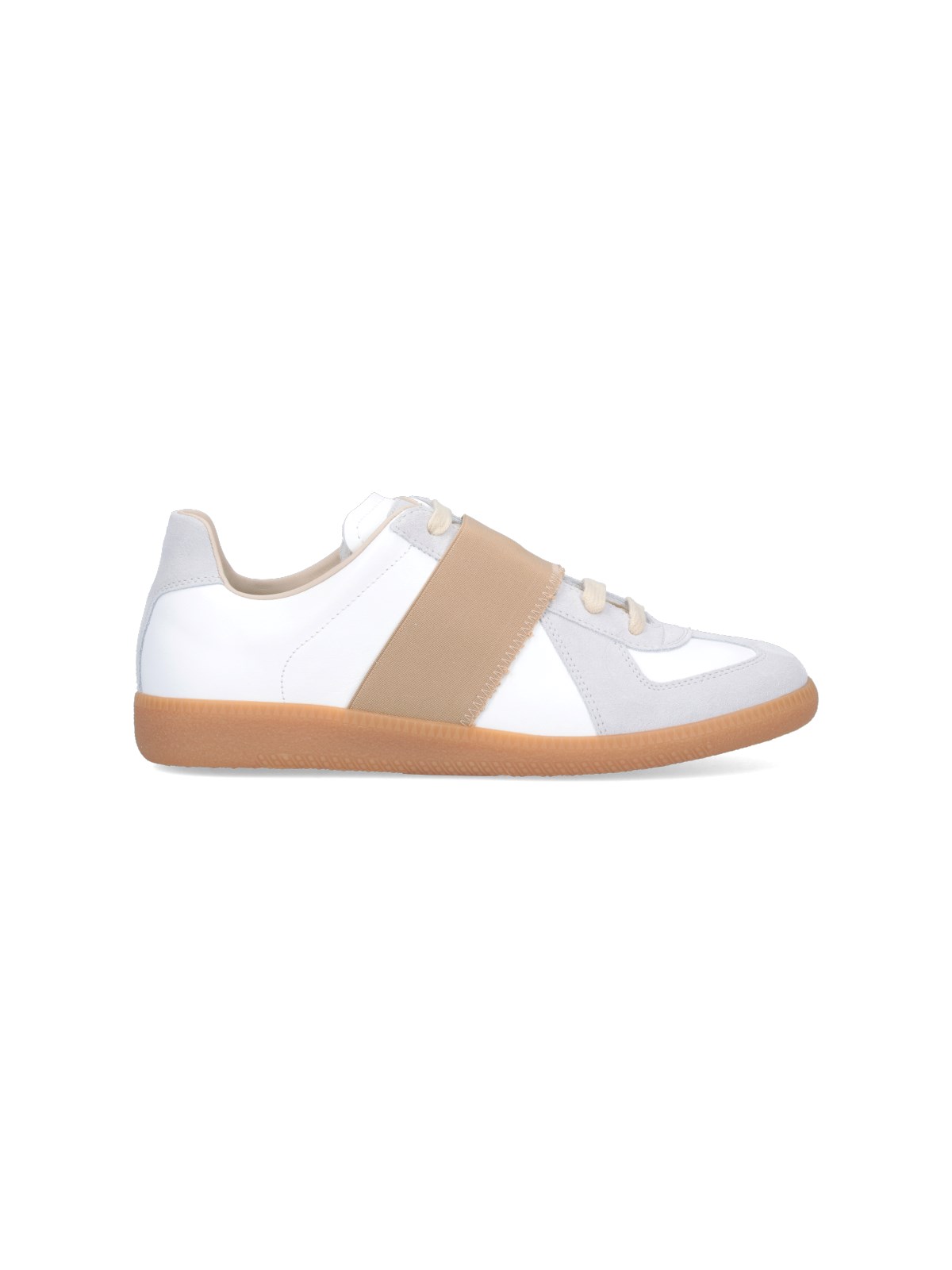 Shop Maison Margiela 'replica Con Fascia Elastica' Sneakers In White