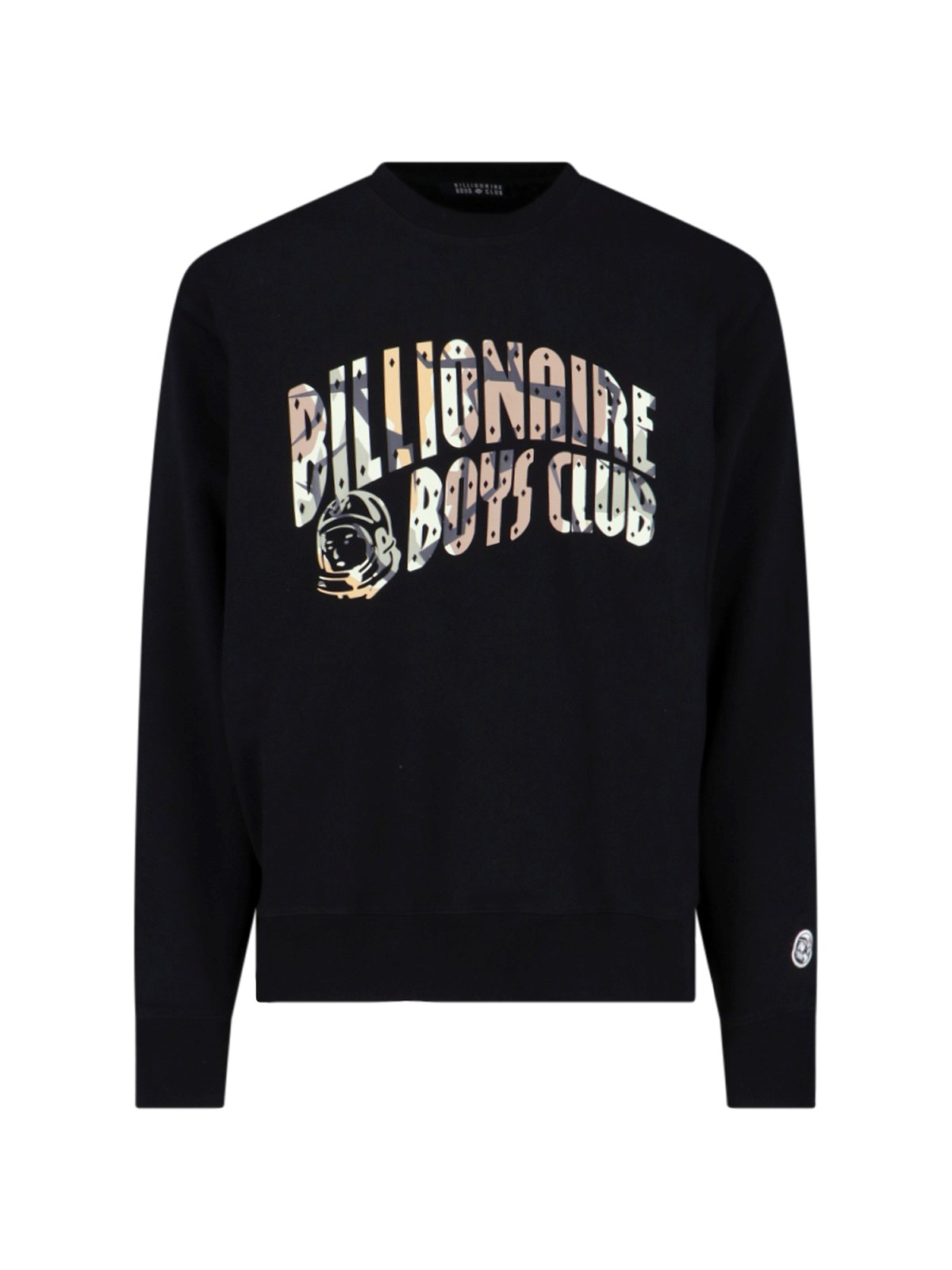 Shop Billionaire Boys Club Logo Crewneck Sweatshirt In Black  