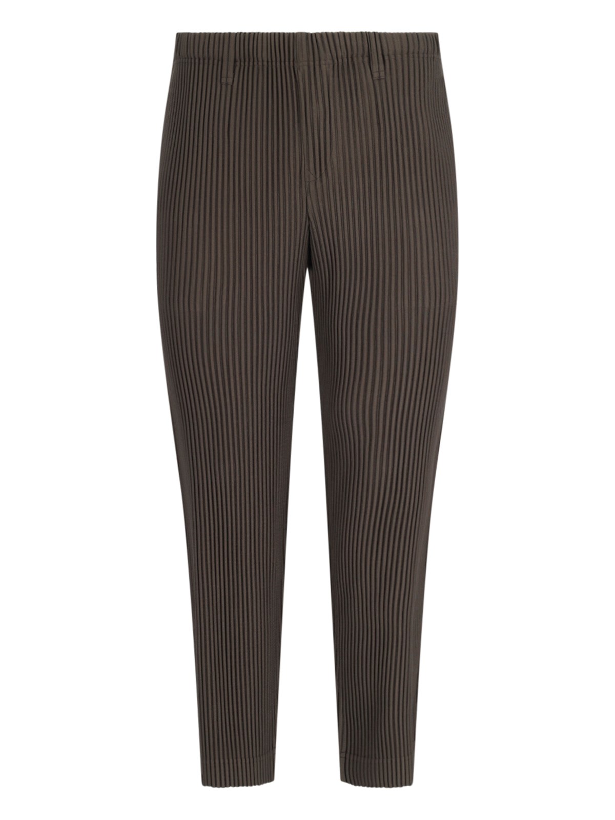 Homme Plisse 'mc February' Trousers In Brown