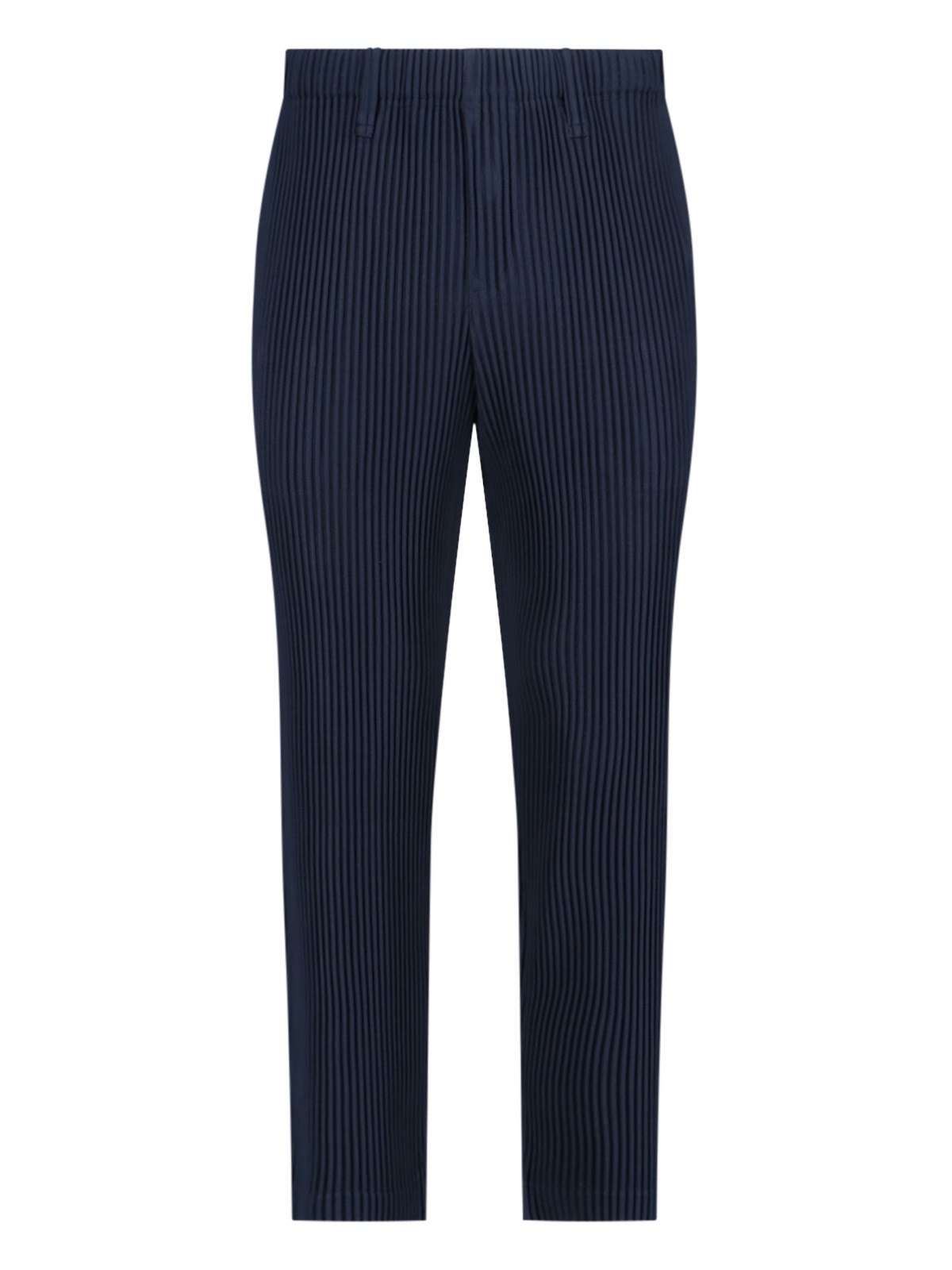 Shop Homme Plisse Pleated Trousers In Blue