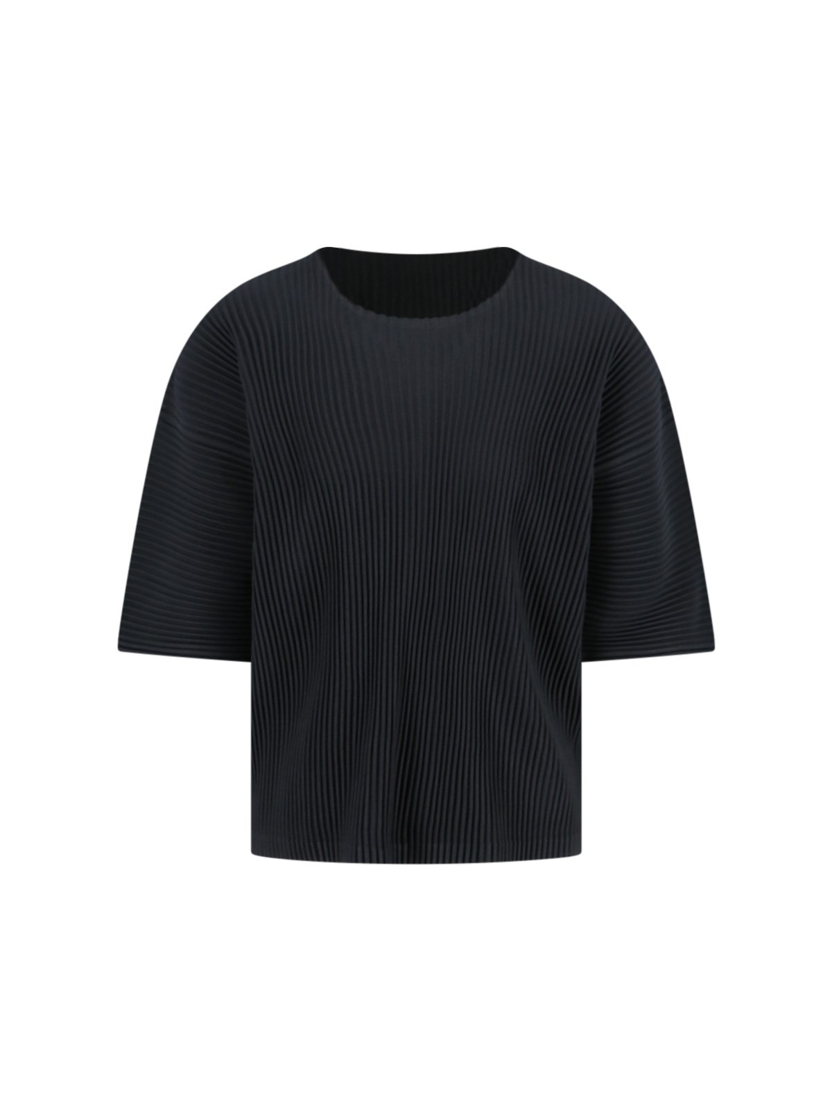 Shop Homme Plisse Pleated T-shirt In Black  