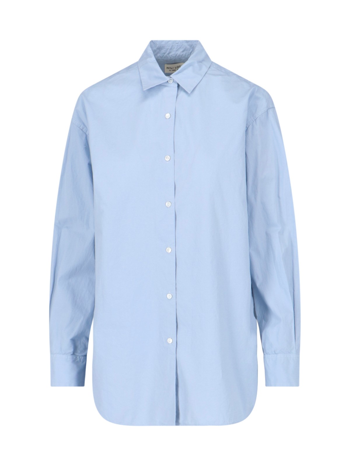 Shop Nili Lotan 'yorke' Shirt In Light Blue