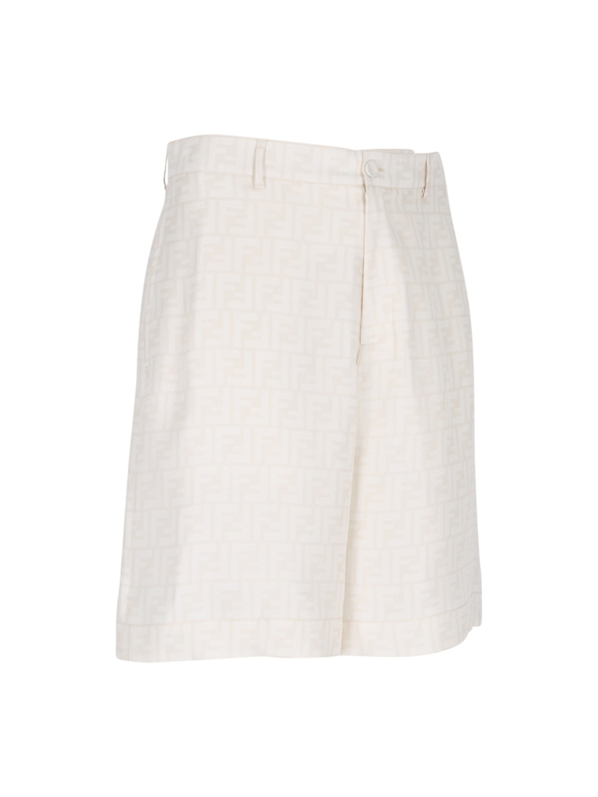 Fendi 'ff' silk shorts available on SUGAR - 156868