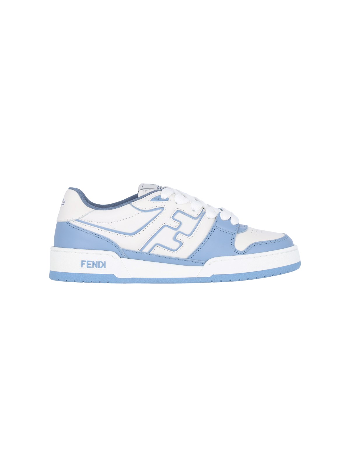 Shop Fendi 'match' Low-top Sneakers In Light Blue