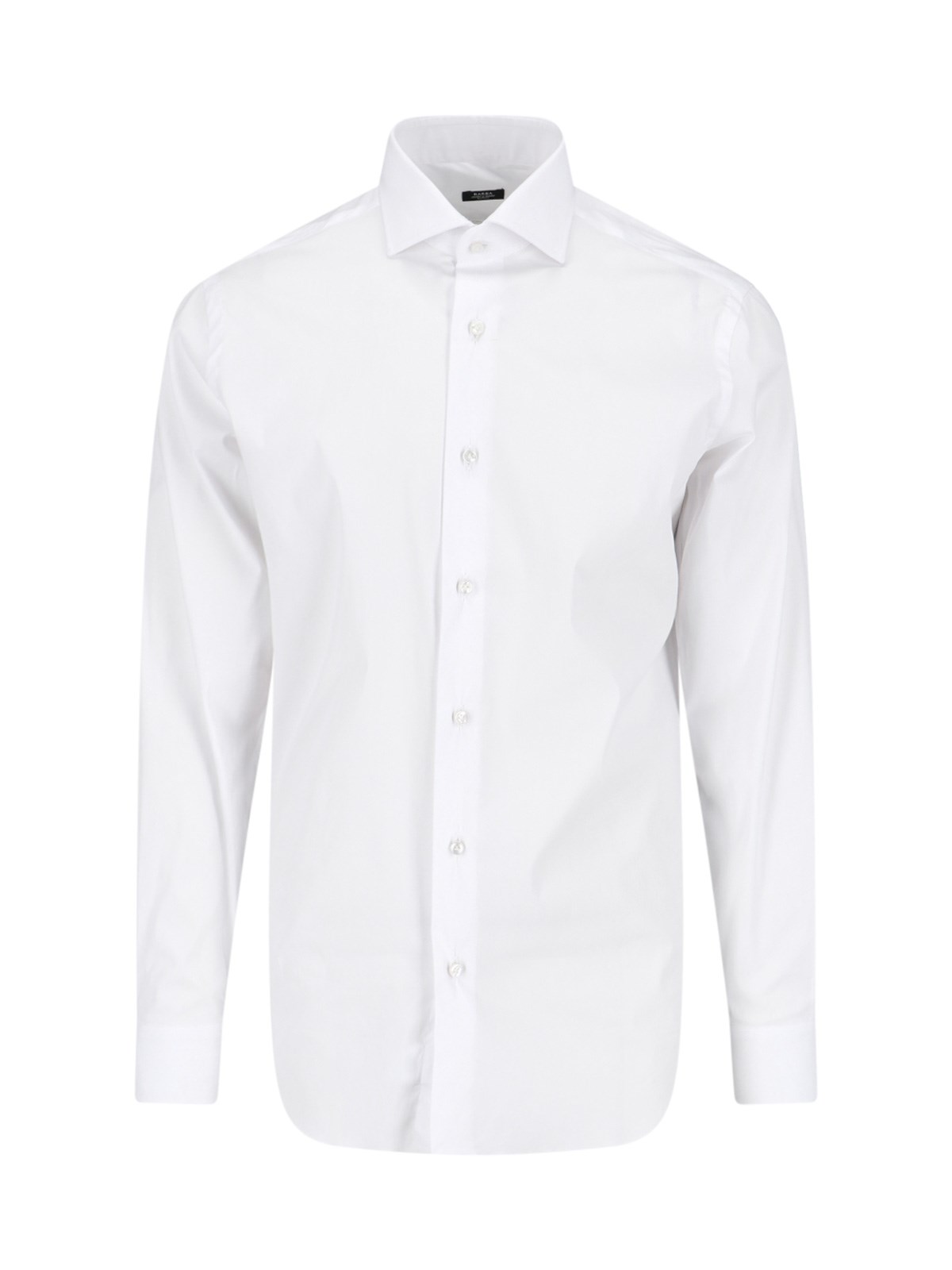 Barba Napoli Long-sleeve Button-down Shirt In White