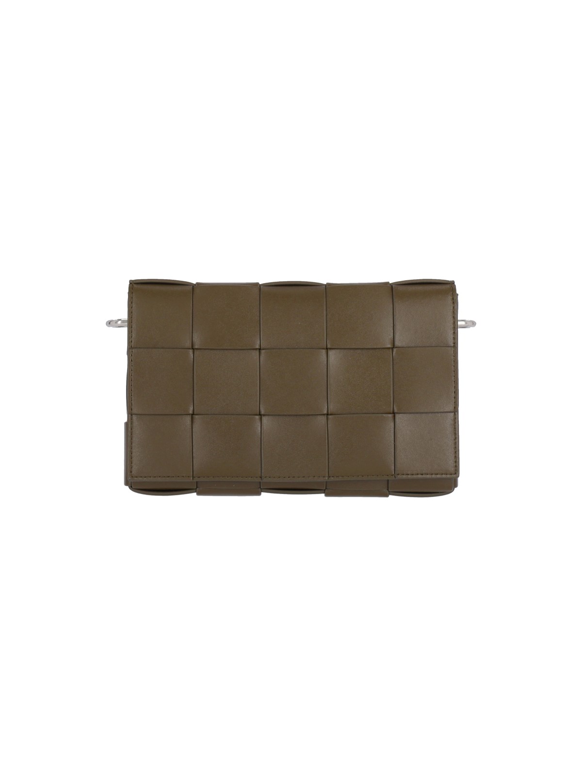 Shop Bottega Veneta 'cassette' Crossbody Bag In Green