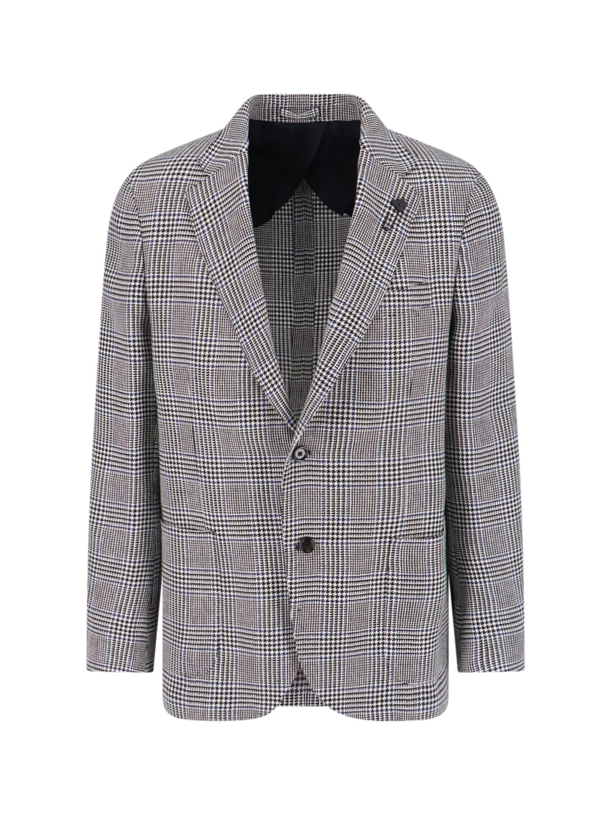 Lardini Single-breasted Blazer In Gray