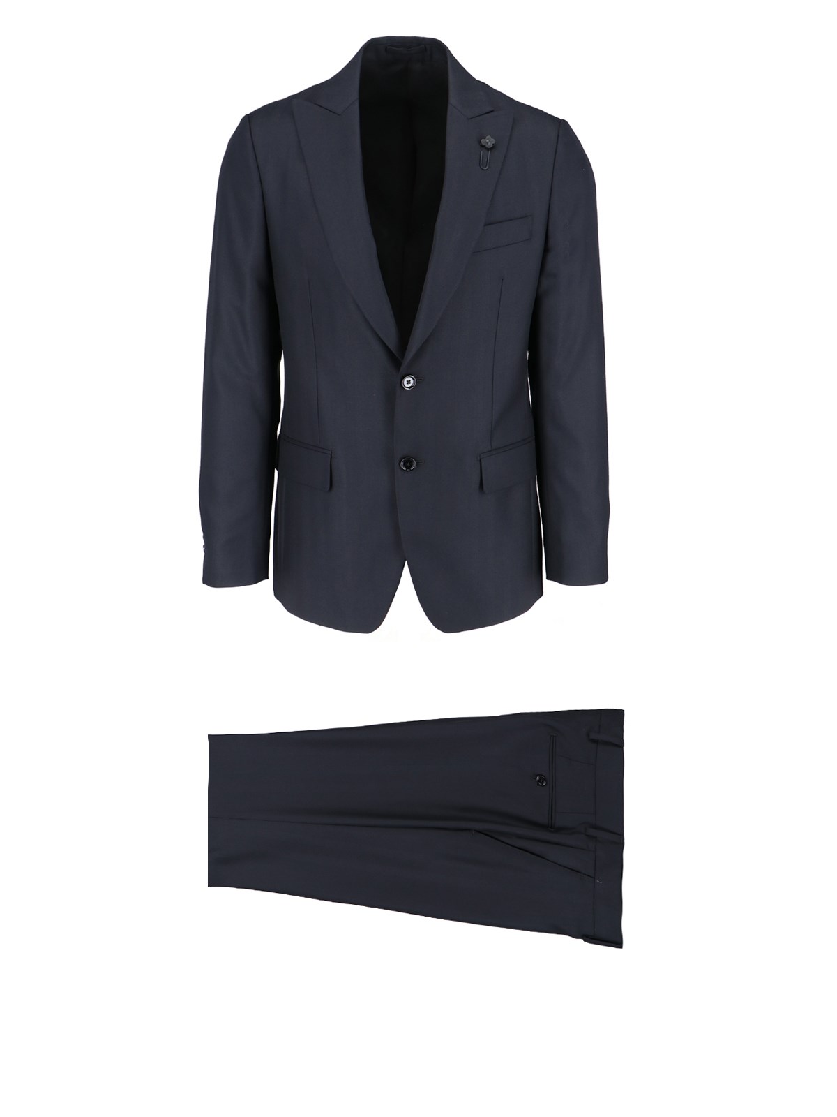 Lardini Single-breasted Suit In Black  