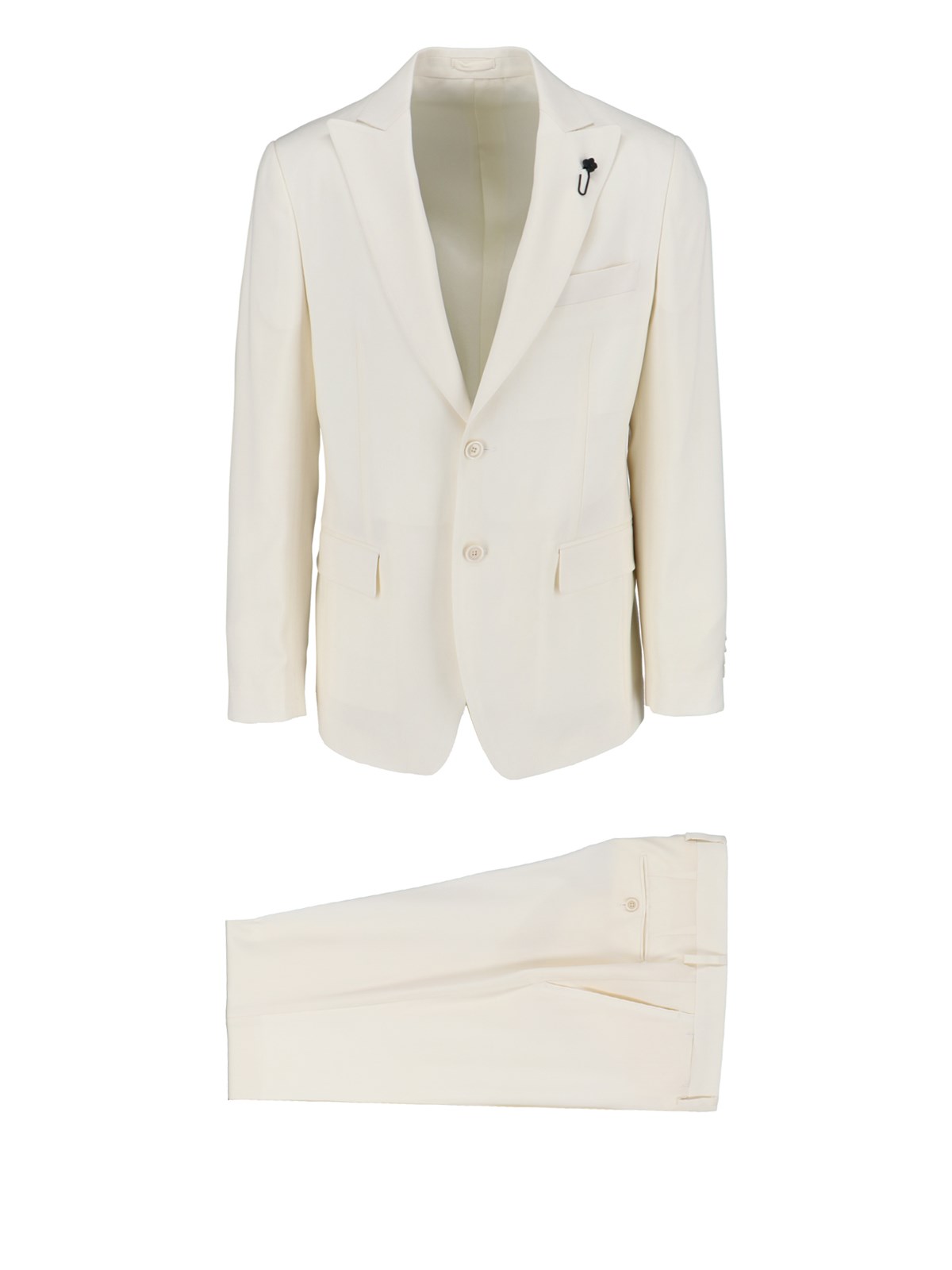 Lardini Single-breasted Suit In White