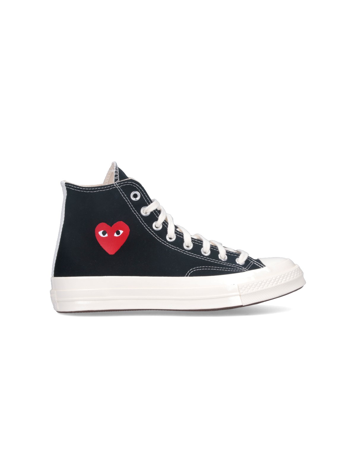 Shop Comme Des Garçons Play High Top "converse Chuck 70" Sneakers In Black  