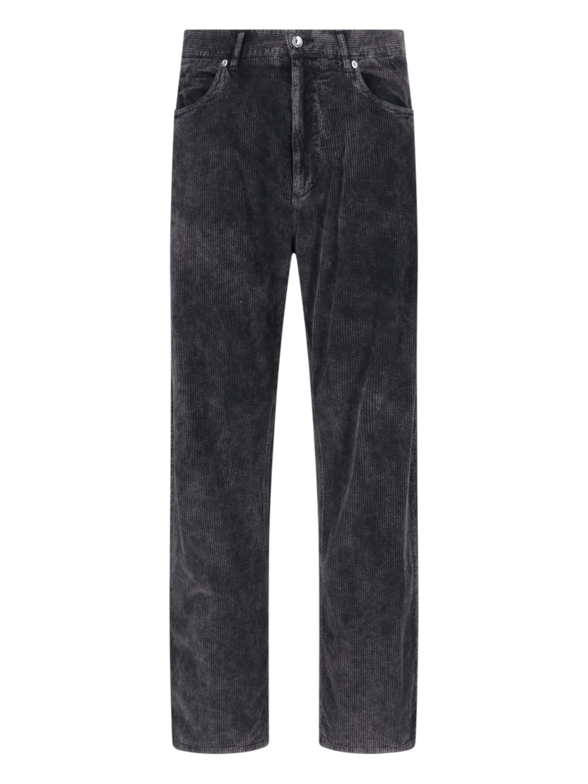 Shop Dolce & Gabbana Velvet Pants In Gray