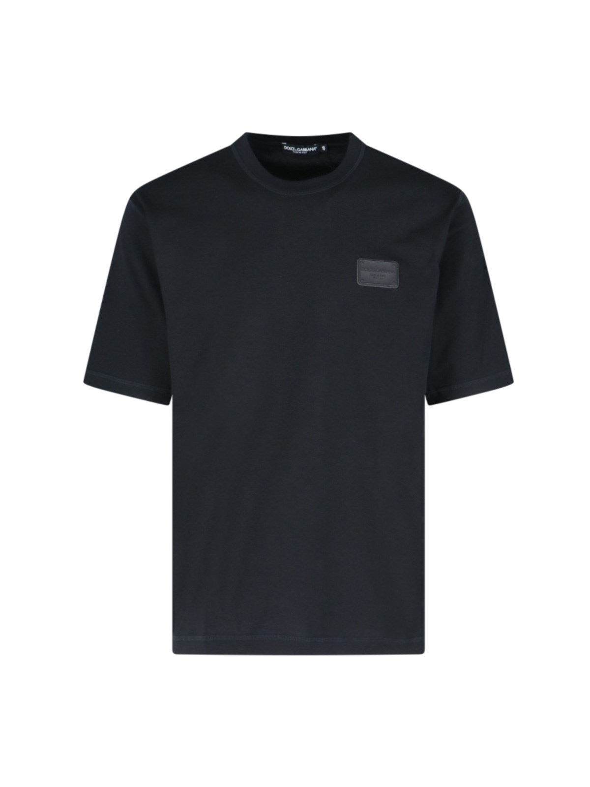 Shop Dolce & Gabbana Plaque T-shirt In Black  