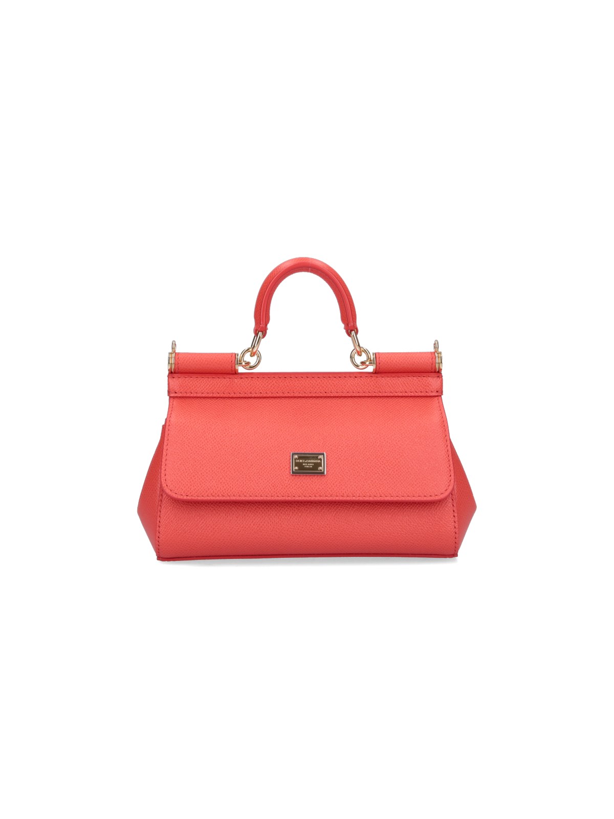 Shop Dolce & Gabbana 'sicily' Small Handbag In Red